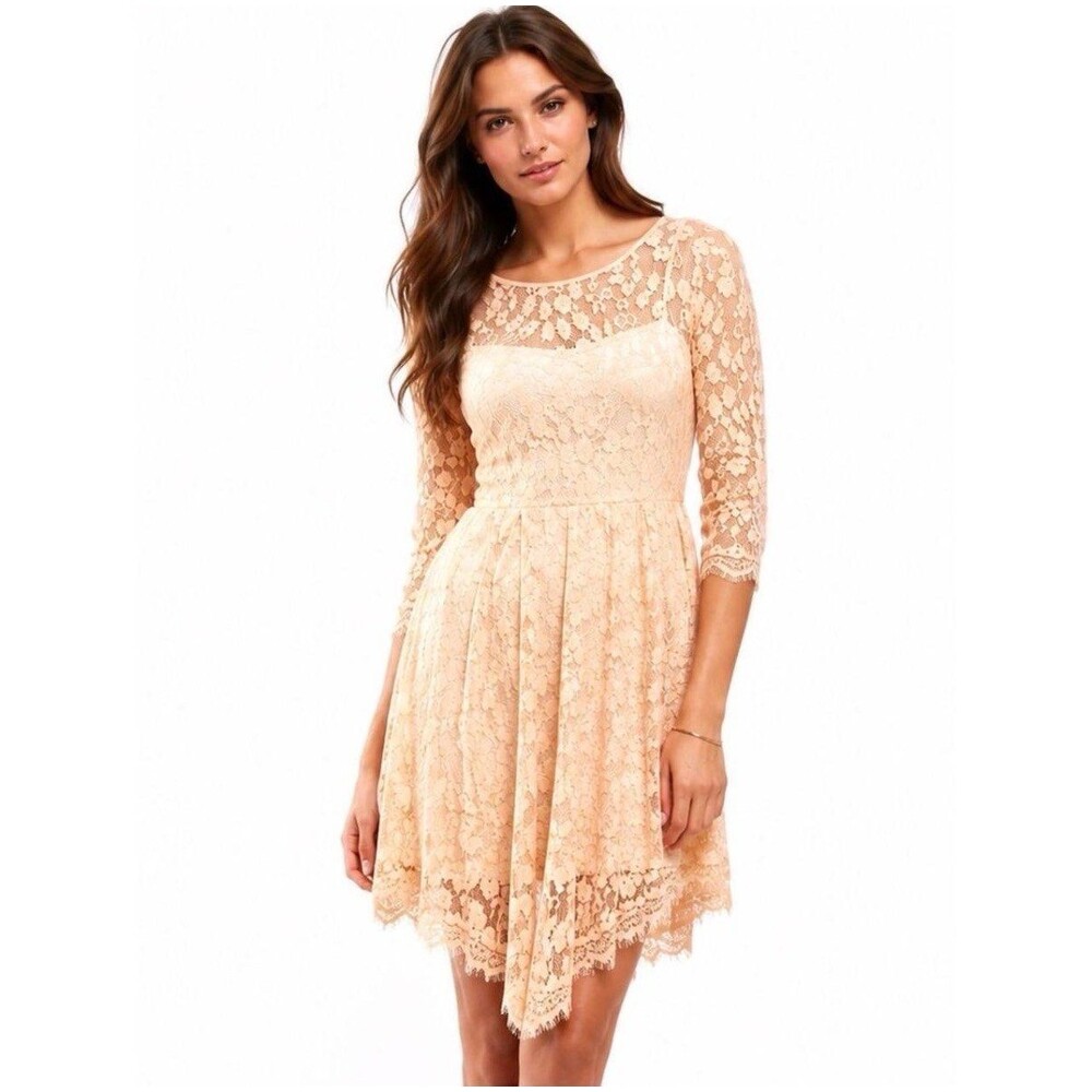 Free People lace overlay dress